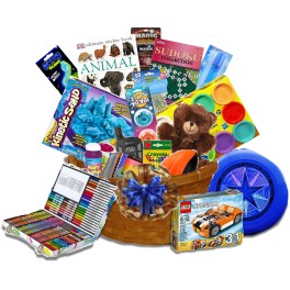 Surprise me activity gift basket